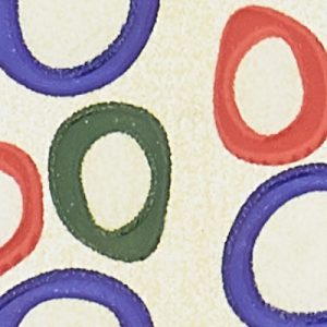 Colourful circles, 5×25