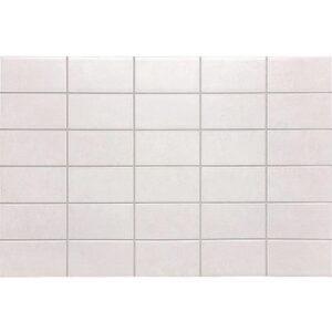 Mosaiikkilaatta Mercury White Matta 25×38