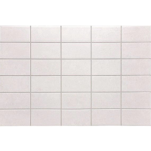 Mosaiikkilaatta Mercury White Matta 25x38