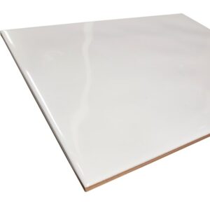 Glossy Bumpy White Kiiltävä 25×33