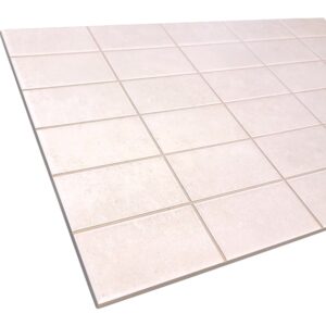 Mosaiikkilaatta Mercury White Matta 25×38