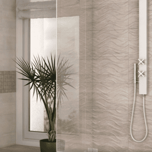 Rhea Waves Ruskeabeige 25×50