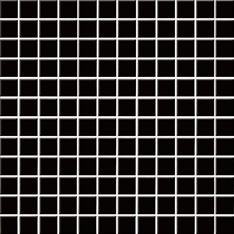 Mosaiikki musta Kiiltävä 30x30 Arkki