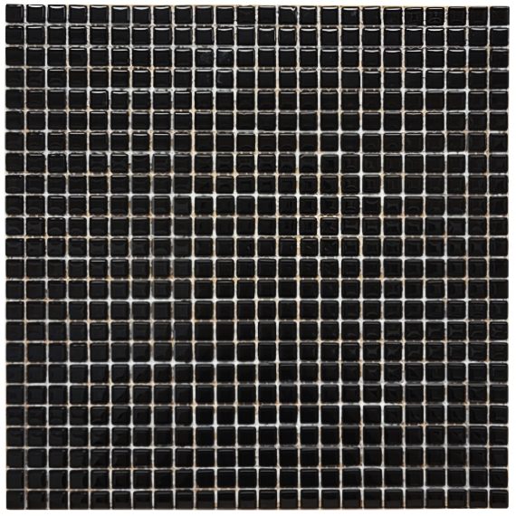 Lasimosaiikki Black Mono 1,1x1,1