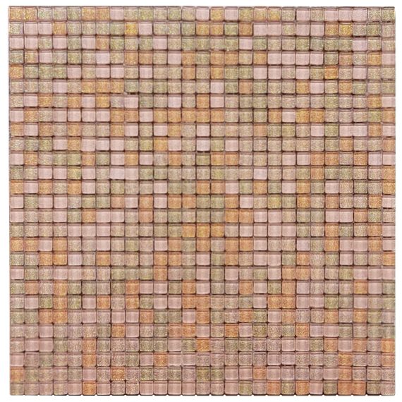 Lasimosaiikki Rosa Mix 1×1