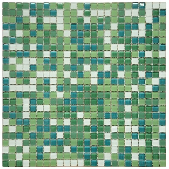 Lasimosaiikki Verde Mix 1,1x1,1