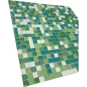 Lasimosaiikki Verde Mix 1,1×1,1