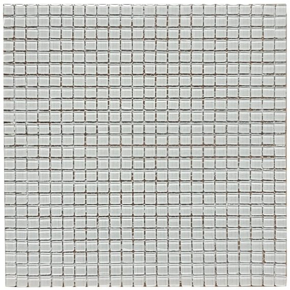 Lasimosaiikki White Mono 1,1x1,1